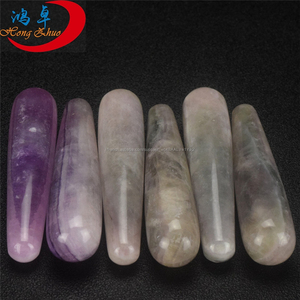 Bleu Point Lapis Gros Cristal Baguettes Yoni Guérison Baguettes De Massage À Vendre - Product Image 5