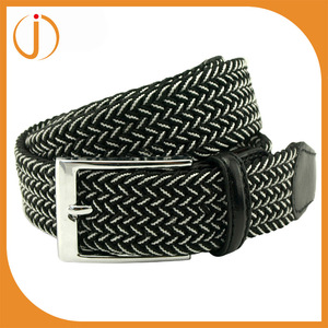 New mix couleur conception deux couleur coton tressé <span class=keywords><strong>extensible</strong></span> armure élastique <span class=keywords><strong>ceinture</strong></span> hommes pour les jeans - Product Image 1
