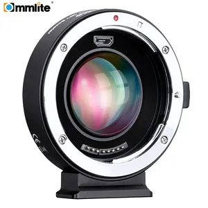 Commlite AEF-MFT Booster 0.71x Focal Reducer Booster AF Lens Adapter für Canon EF Lens zu Panasonic/Olympus M4/3 Camera