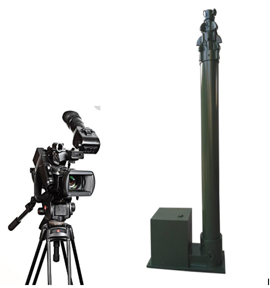 4 м моторизованная телескопическая мачта, механический телескопический полюс для крепления на автомобиле