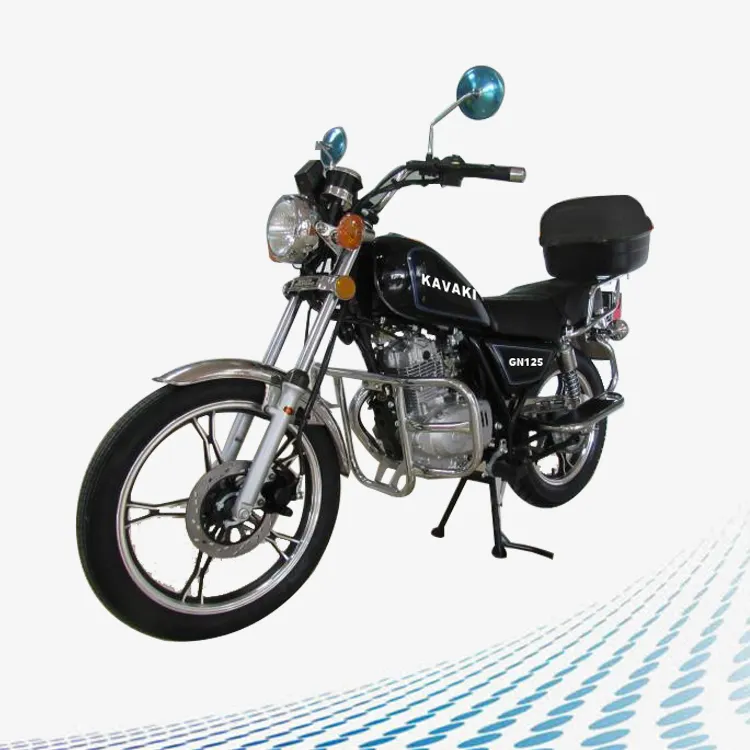 Motocicleta de gasolina GN125 de dos ruedas para pasajeros, fábrica de Guangzhou export