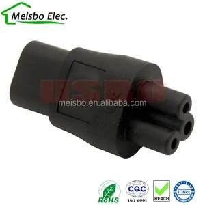 IEC 320 C8 male to C5 female power battery connector