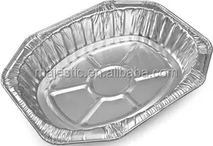 Aluminium Tray Price Chinese Supplier Compartment Cheap Food Packing Aluminum Foil Tray