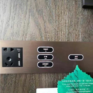 Interrupteur <span class=keywords><strong>d</strong></span>'alimentation universel Double USB, en Aluminium, pour prise de courant, idéal pour <span class=keywords><strong>chambre</strong></span> <span class=keywords><strong>d</strong></span>'hôtel - Product Image 3