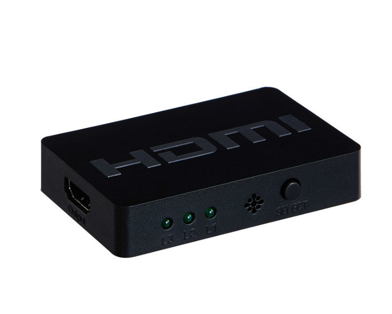 МИНИ HDMI переключатель 3x1 с дистанционным управлением