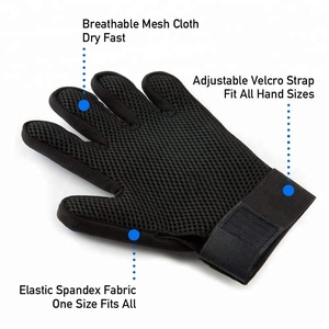 Hot sale amazing effect Silicone cleaning massage wash gloves for cat dog - Product Image 4