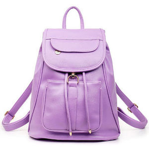 Women Girls PU Leather <strong>Backpack</strong> Sports <strong>Satchel</strong> <strong>Backpack</strong> - Product Image 5