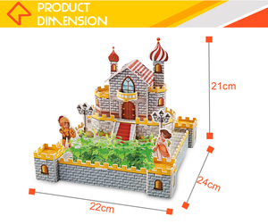 Juguetes Educativos de Ensamblaje, Rompecabezas 3D de Cartón para Colorear, Castillo para Niños - Product Image 5