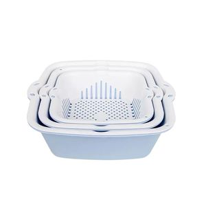 Cuisine <span class=keywords><strong>Double</strong></span> Panier De Vidange pour laver les légumes et Fruits Bol pour Cuisine Salon - Product Image 2
