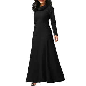 Online-Großhandel Dubai Abaya Designs 2018 plus Größe Abaya Kleid mit OEM-Service