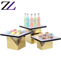 Présentoir de desserts en argile, décoration de table de fête, service de buffet personnalisé sri lanka, présentoir de cupcakes, support de buffet en bois