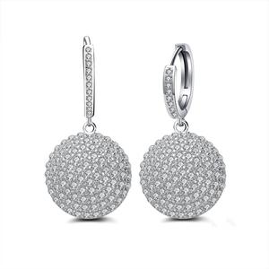 RINNTIN SE42 Luxury Wedding Jewelry 925 <strong>Sterling</strong> <strong>Silver</strong> Drop <strong>Dangle</strong> <strong>Earrings</strong> for Women - Product Image 1