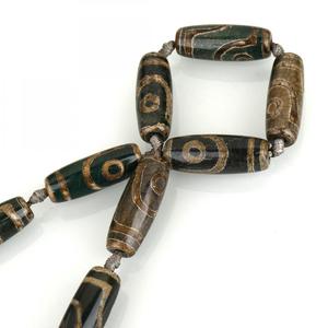 En gros naturel <span class=keywords><strong>agate</strong></span> tibétaine perle deux tons couleurs mélangées dzi perles d'<span class=keywords><strong>agate</strong></span> pour la fabrication de bijoux