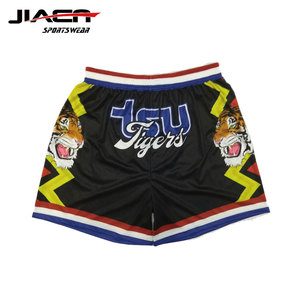 Shorts de basket-ball pour hommes, blancs, neufs, en gros, personnalisés, 100% polyester, sublimés - Product Image 2