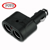 Foyo Offre Spéciale Universel 1x2 Chargeur de voiture Usb Double Prises Voiture Style Accessoires Allume-cigare Rallonge Diviseur