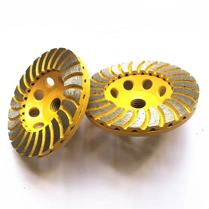 4 дюйма Диамант бетона шлифовальные круги разных цветов с 5/8 "-11 с резьбой