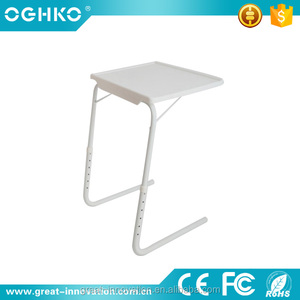 Ajustable pequeña computadora de tamaño <span class=keywords><strong>plegable</strong></span> Escritorio de <span class=keywords><strong>mesa</strong></span> portátil con sostenedor de taza - Product Image 2