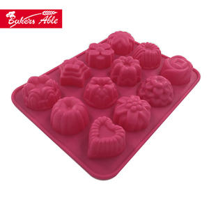 Lujo al por mayor <span class=keywords><strong>ecológico</strong></span> 12 cavidades forma diferente silicona mini cubo de <span class=keywords><strong>hielo</strong></span> - Product Image 4