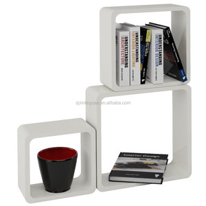 Thiết lập 3 khối vuông trang trí tường kệ cho vòi hoa sen bằng gỗ Kệ - Product Image 2