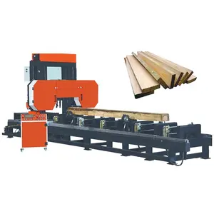 NEWEEK Penggergajian Cnc Industri Mesin Woodworking Pohon Log Otomatis Kayu Horizontal Wood Cutting Band Melihat Mesin