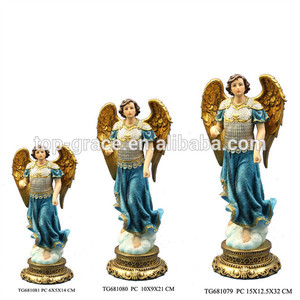 siete arcángel rafael resina estatua religiosa al por mayor - Product Image 1