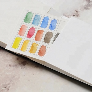 Carnet d'<span class=keywords><strong>aquarelle</strong></span> Fabriano personnalisé en <span class=keywords><strong>papier</strong></span> 100% coton 300 g/m² avec couverture rigide en similicuir - Product Image 2
