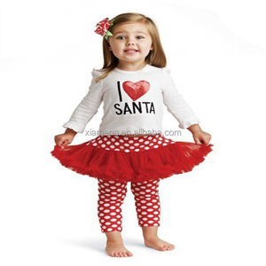 2016 New Fashion baby girl Christmas dress child girl Christmas outfit with factory price - Product Image 1