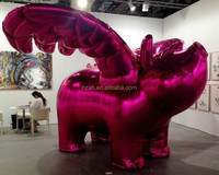 Cochon volant gonflable géant personnalisé Ballon modèle dessin animé cochon gonflable rose avec ailes