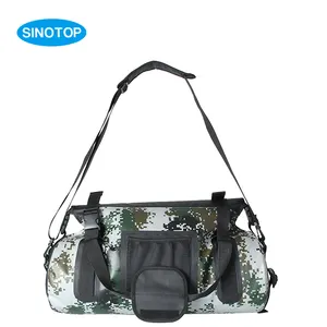 LOGOTIPO Personalizado Barato por atacado de Moda PVC 30L 40L Camuflagem Homens Viajar Duffle Saco de Ginásio de Esportes Portátil