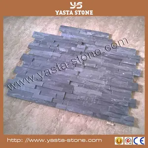 Natural Stone Facade Stack Black Slate Wall Stone