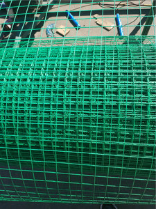 Harga lebih murah jala kawat las PVC 3/4 inci 1m x 25m pagar pertanian gaya tenun polos