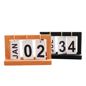 Calendrier de Table en <span class=keywords><strong>bois</strong></span>, Design créatif de bureau, produit en <span class=keywords><strong>bois</strong></span> - Product Image 1