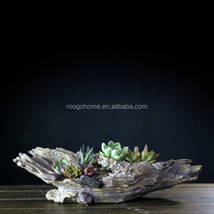 Yinrogogo — jardinière succulente <span class=keywords><strong>en</strong></span> résine, design spécial fait à la main, <span class=keywords><strong>pot</strong></span> <span class=keywords><strong>de</strong></span> fleurs décoratif pour jardin d'intérieur, maison, bureau - Product Image 4