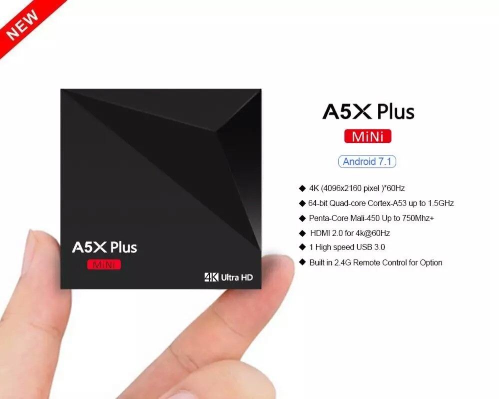 2017 mejor A5X más RK3228 inteligente Quad Core 2.0 GHZ 1 GB 8 GB kodi android tv box