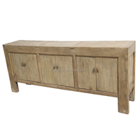 Meubles en bois recyclé antique chinois, meubles rustiques en bois blanchi, buffet, armoires de salle à manger