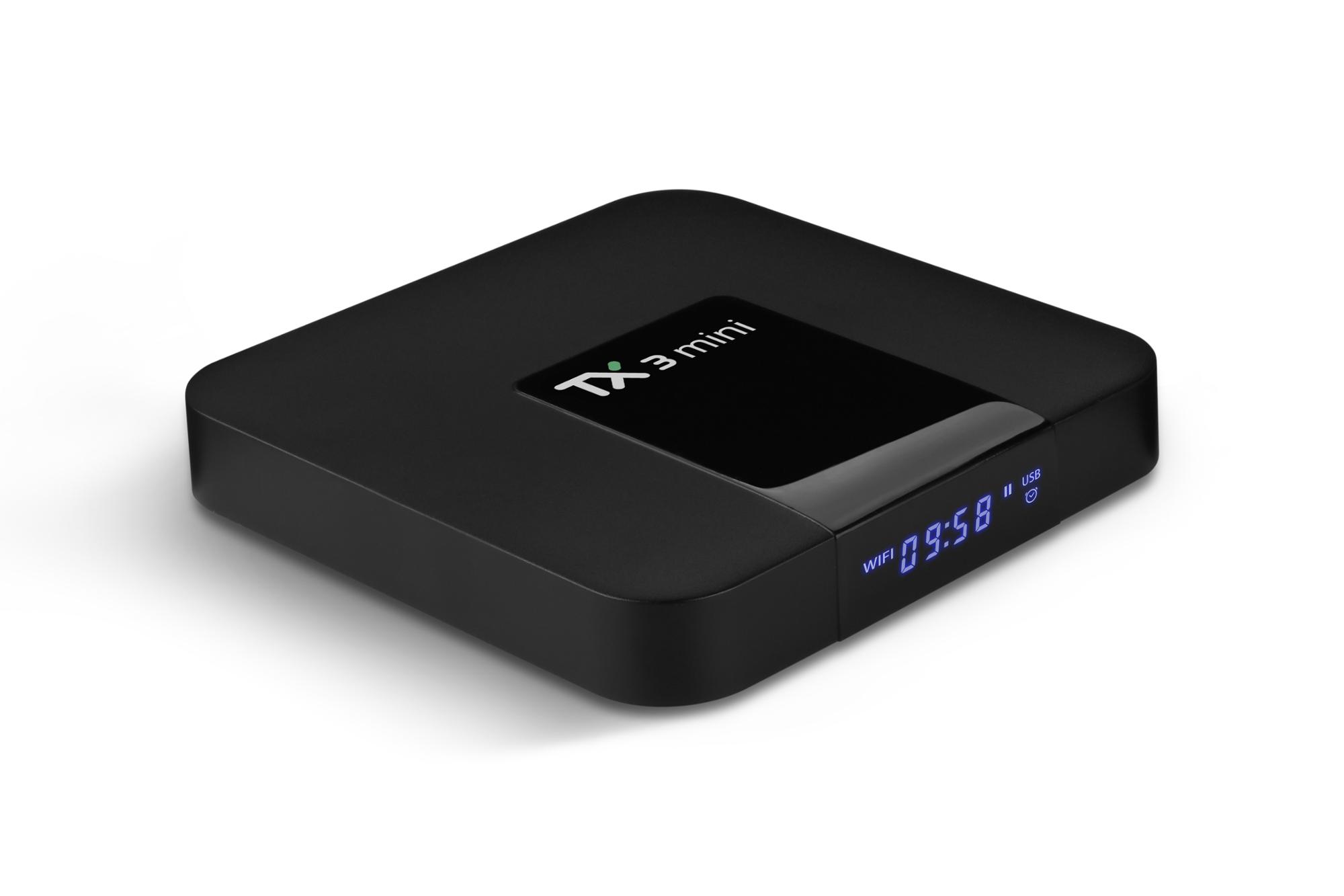2018 último producto TX3 Mini Android 7,1 TV Box 2 GB RAM 16 GB ROM Amlogic S905W Quad Core
