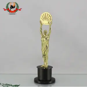 独特的希腊雕像奖黄金定制奖杯金属雕塑奖杯