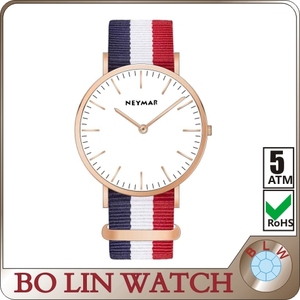 Stainless steel case Japan movement hairline waterproof case 3ATM watch band NATO <span class=keywords><strong>daniel</strong></span> wellington watch style - Product Image 1