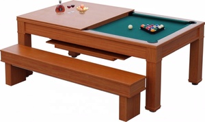 Table de unisexes de 7 pieds, table multifonction <span class=keywords><strong>convertible</strong></span>, pour piscine à manger, salle à manger, design moderne - Product Image 2