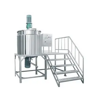 200-5000L GMP standard liquid washing mixer liquid soap mixing tank detergent production line with speed control device