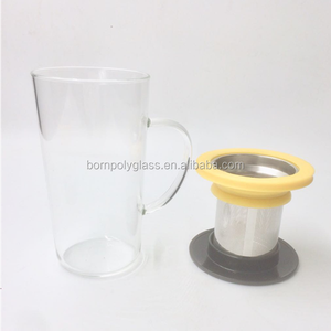 Tazza Termica Grande con Filtro per Tè in Vetro Riscaldabile con Coperchio Lavabile in Lavastoviglie - Product Image 3