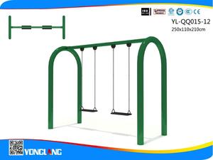 Juego de columpio para bebé de hierro con tubo galvanizado certificado TUV para parque infantil y escuela, equipo de entretenimiento al aire libre - Product Image 3