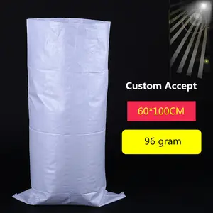 ロングビニール袋無地バージンppプラスチック浙江砂糖袋50キロから100kgs生地輸入中国白砂糖袋50キロ価格