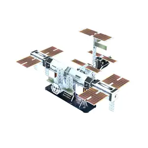 Union World 3D <strong>Puzzle</strong> DIY Assembly-International <strong>Space</strong> Station 44-Piece Paper Model Educational Toy Jigsaw <strong>Puzzle</strong> for 2-4 Year - Product Image 1