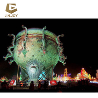 Fabricant professionnel d'extérieur Fournitures de fête et de fête Lanterne de pêche en soie pour la décoration de parc