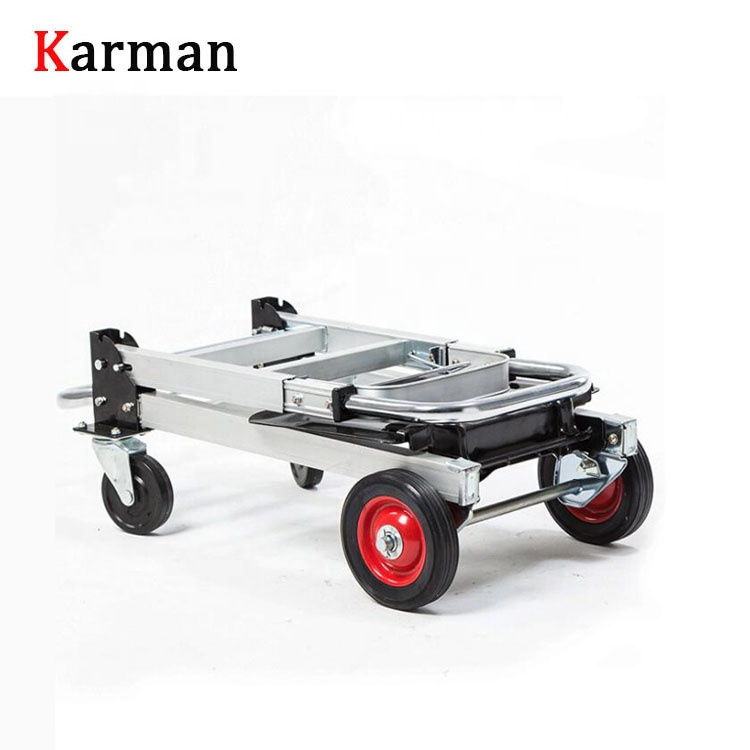 Многофункциональный алюминиевый транспортный инструмент Haevy, Складная ручная тележка с резиновым бесшумным колесом