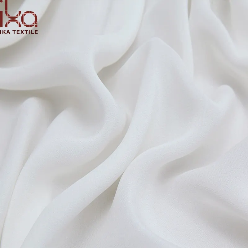 100 Silk Crepe de Chine White Fabric By the Yard for Dyeing