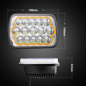 Barato jeep YJ XJ doble haz Light Drive 45 W camión colores ángulo ojo LED faros DRL 5x7 LED faro - Product Image 2