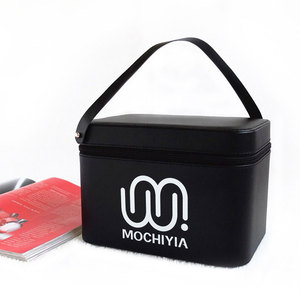 Gran Capacidad profesional Negro Maquillaje Belleza Bolsa de Cosméticos de PVC Transparente Para Layies - Product Image 5