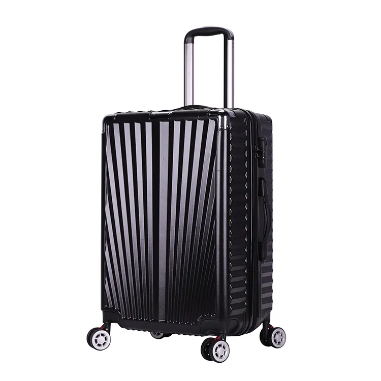 Hot sale lightweight Fashionable Combination Lock travel black suitcase